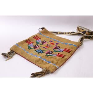 Native American, Cornhusk, Shoulder Bag, Plateau, Pouch Bag, ~ 251124-WH 861